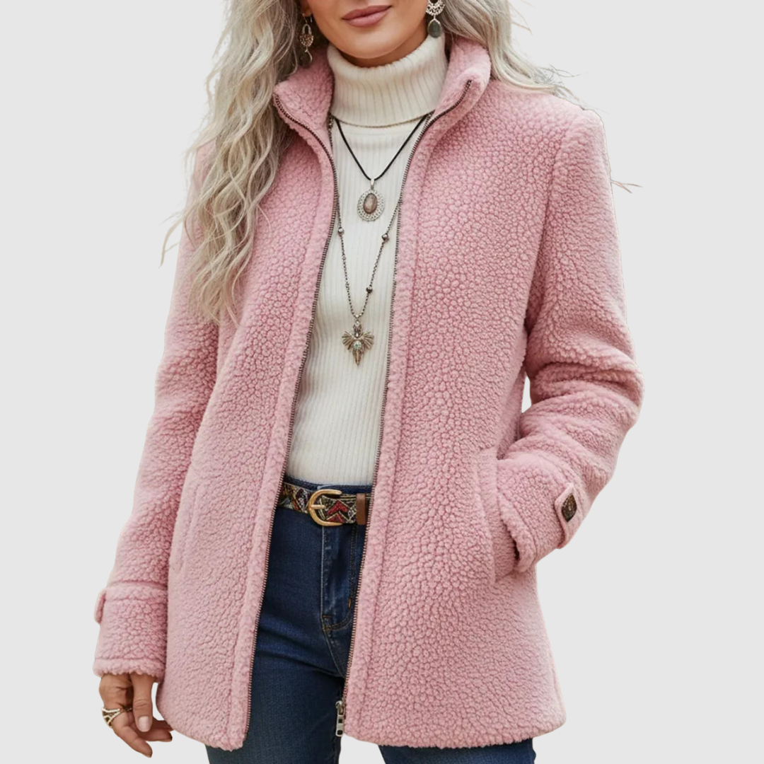 Vanessa | Cozy Sherpa Full Zip Fleece Jacket
