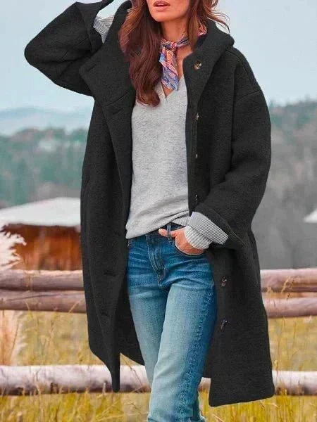 Corinne | Cozy Button Coat