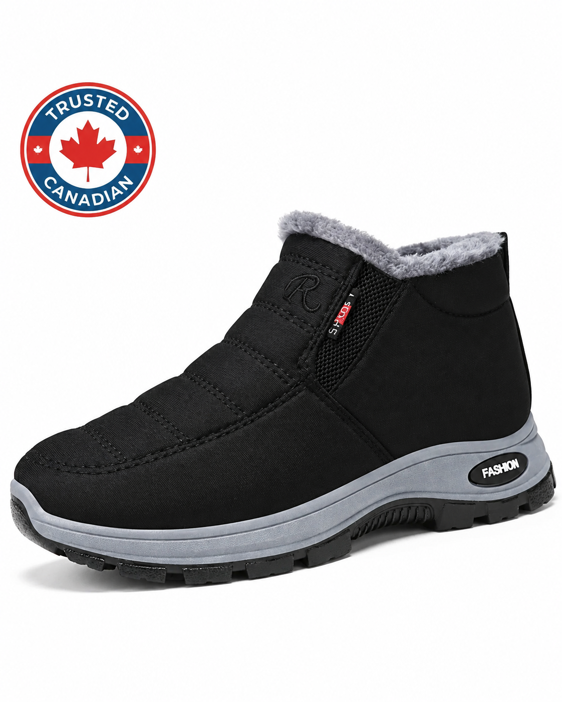 Charlie | Women’s Quilted Slip-On Black Ankle Boots