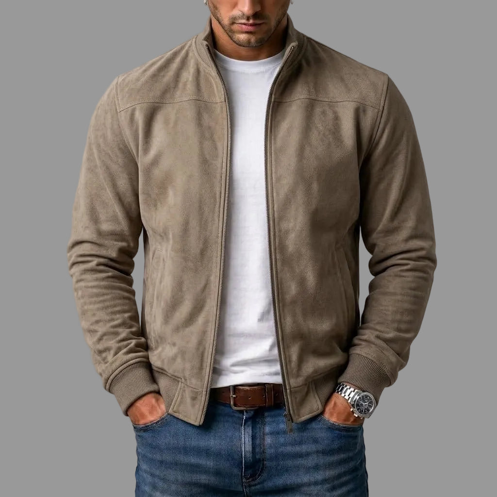 Mason | Suede Bomber Jacket