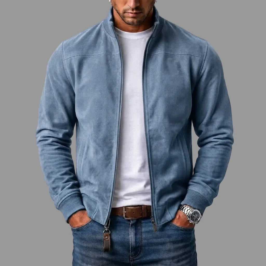 Mason | Suede Bomber Jacket