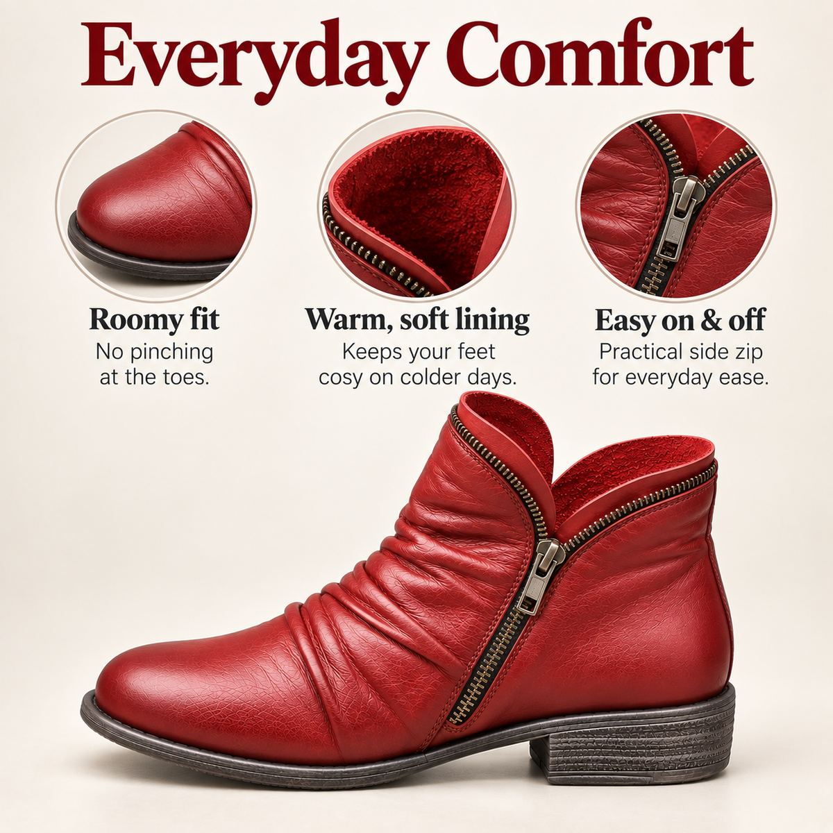 Lara | Women’s Comfortable Low Boots
