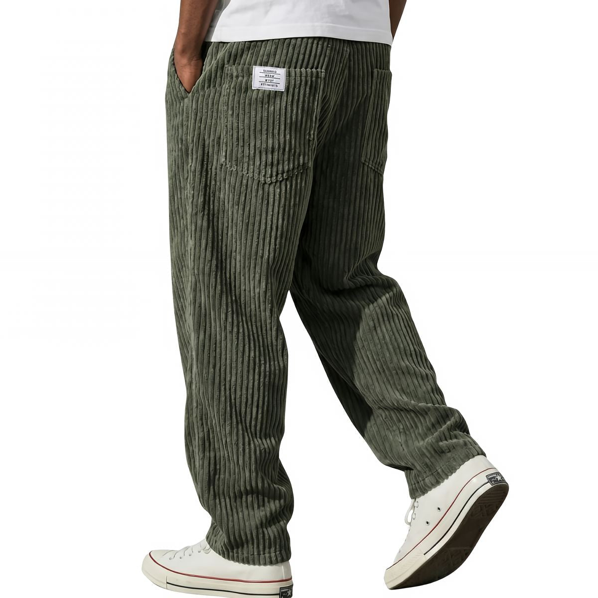 Jason | Pantaloni da uomo in velluto a coste con vita elasticizzata