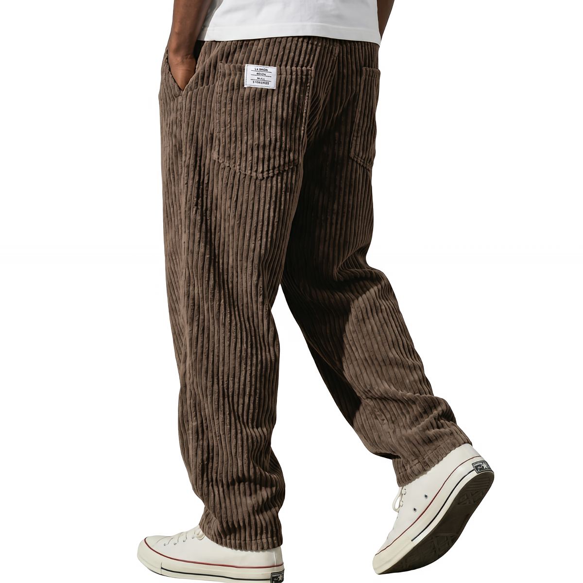 Jason | Pantaloni da uomo in velluto a coste con vita elasticizzata