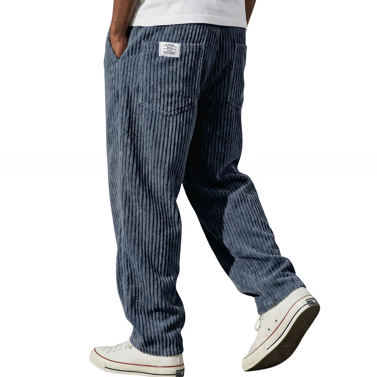 Jason | Pantaloni da uomo in velluto a coste con vita elasticizzata