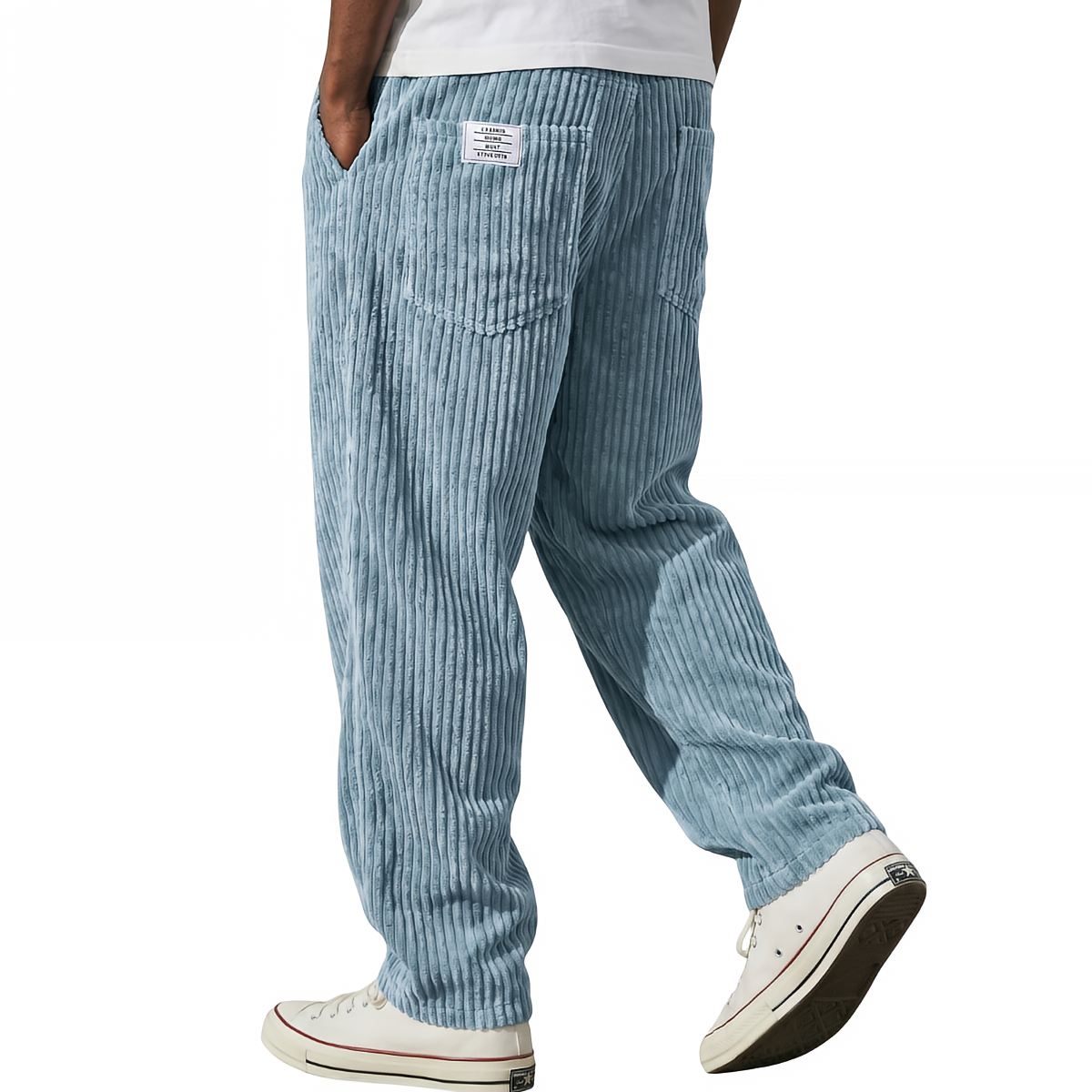 Jason | Pantaloni da uomo in velluto a coste con vita elasticizzata