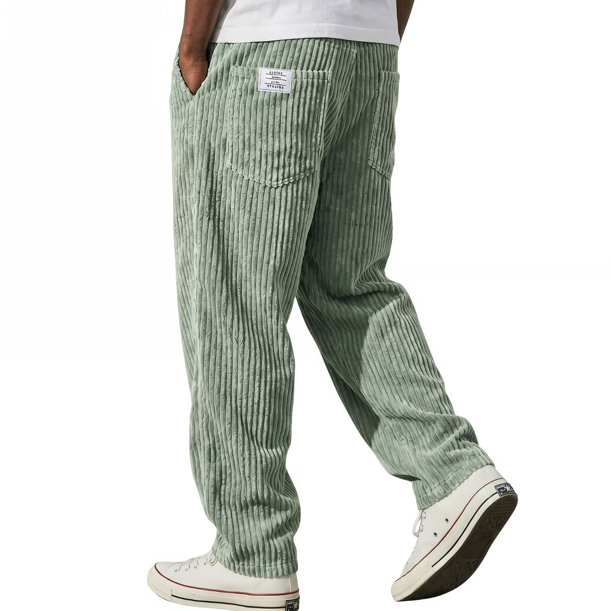 Jason | Pantaloni da uomo in velluto a coste con vita elasticizzata