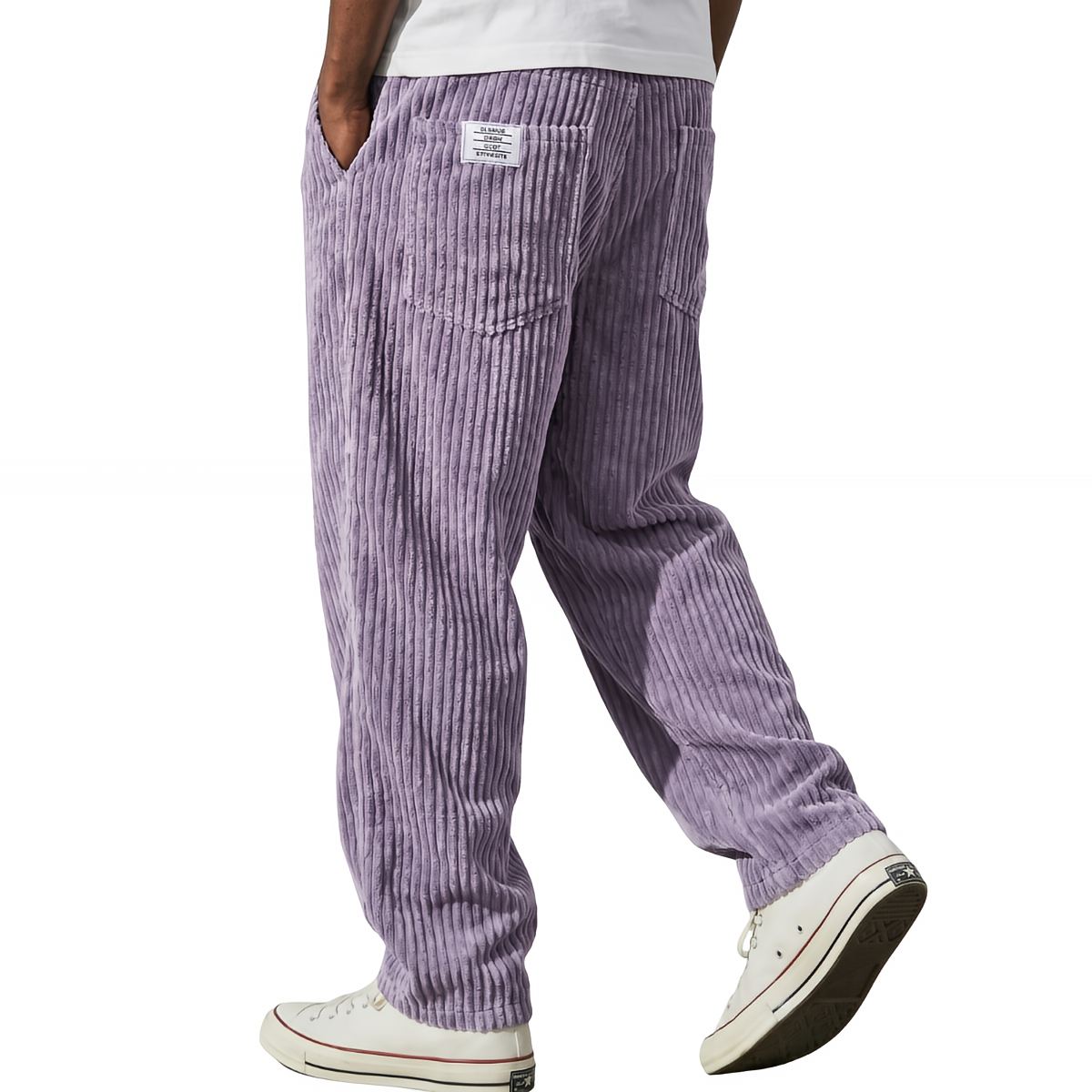 Jason | Pantaloni da uomo in velluto a coste con vita elasticizzata