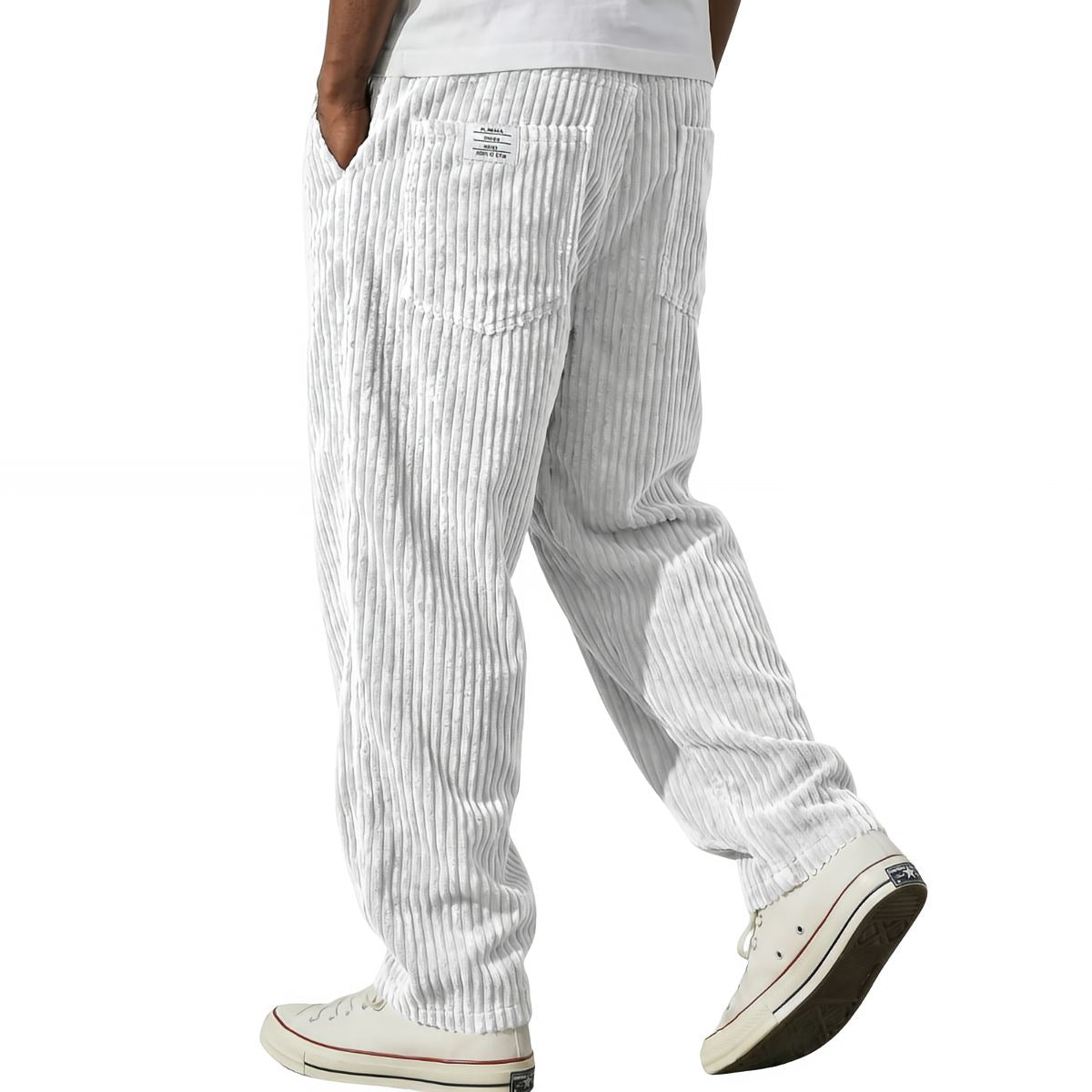 Jason | Pantaloni da uomo in velluto a coste con vita elasticizzata