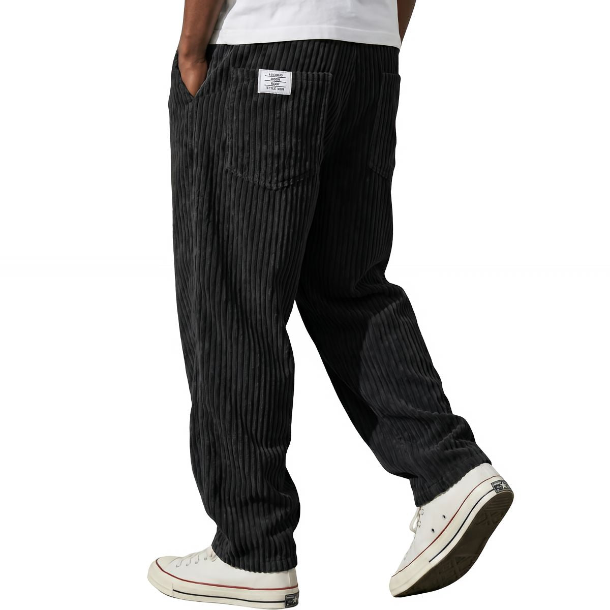 Jason | Pantaloni da uomo in velluto a coste con vita elasticizzata