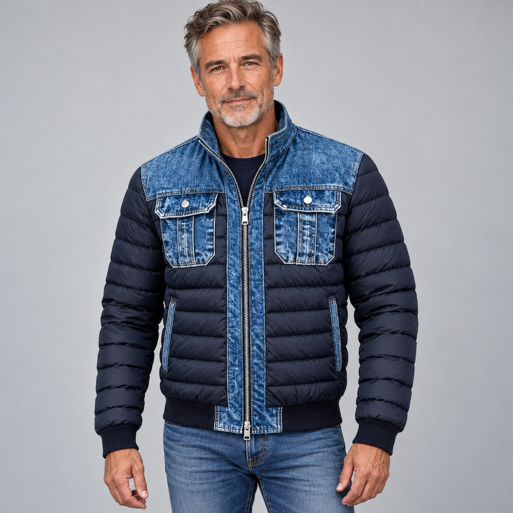 Varel | Quilted Denim Jacket