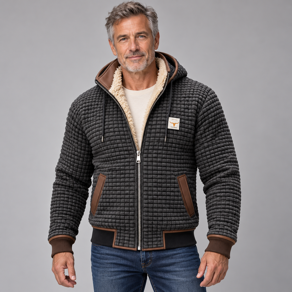 George | Retro jacket with hood and zip
