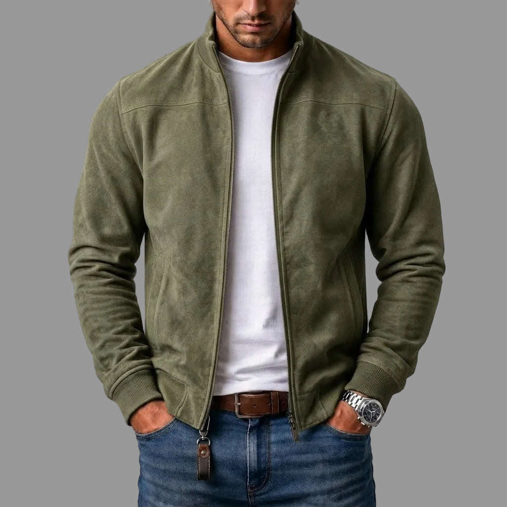 Mason | Suede Bomber Jacket