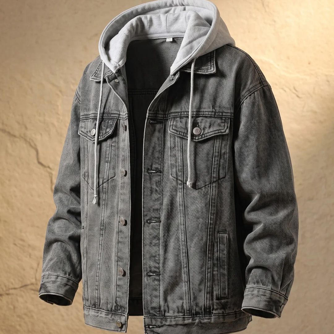 Castell | Urban Denim Jacket with Hood