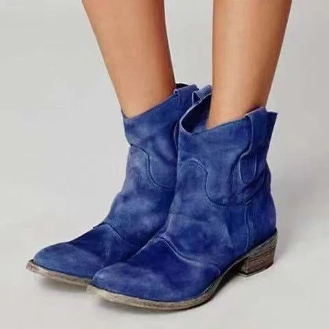 Charlotte | Orthopedic Suede and Cotton Ankle Boot