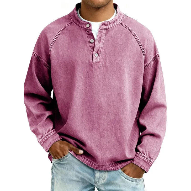 Stanley | Vintage Henley Denim Shirt