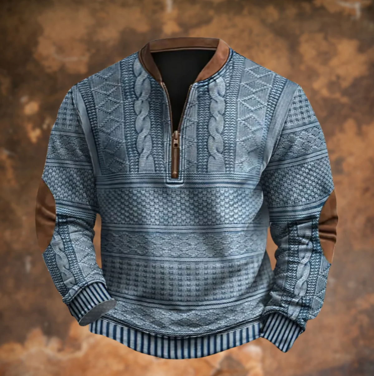 Dimitri | Retro Zip-Up Sweater