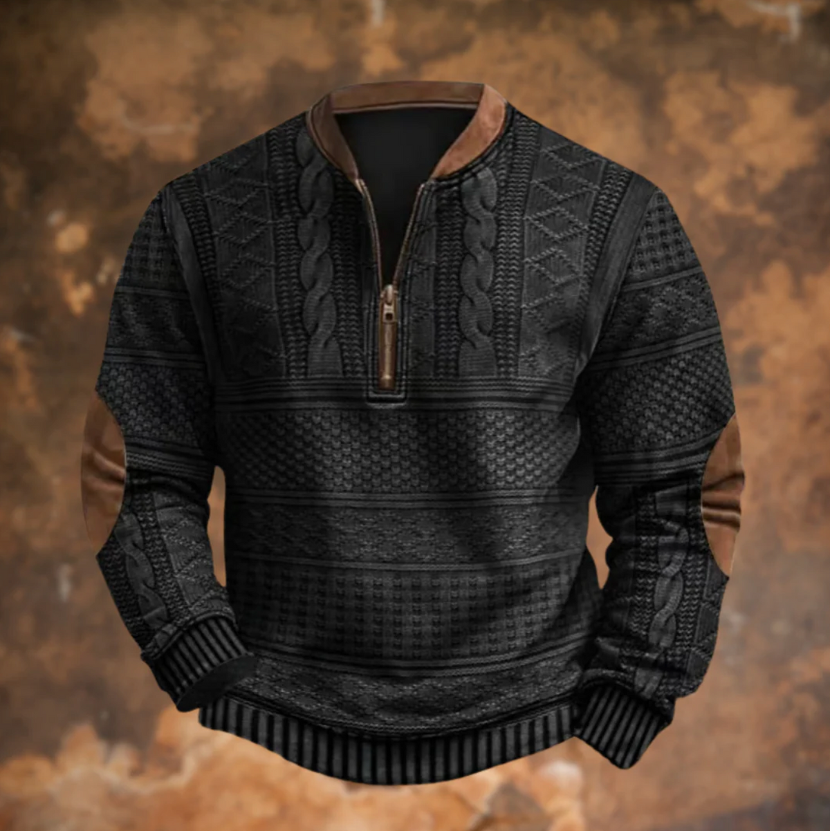 Dimitri | Retro Zip-Up Sweater