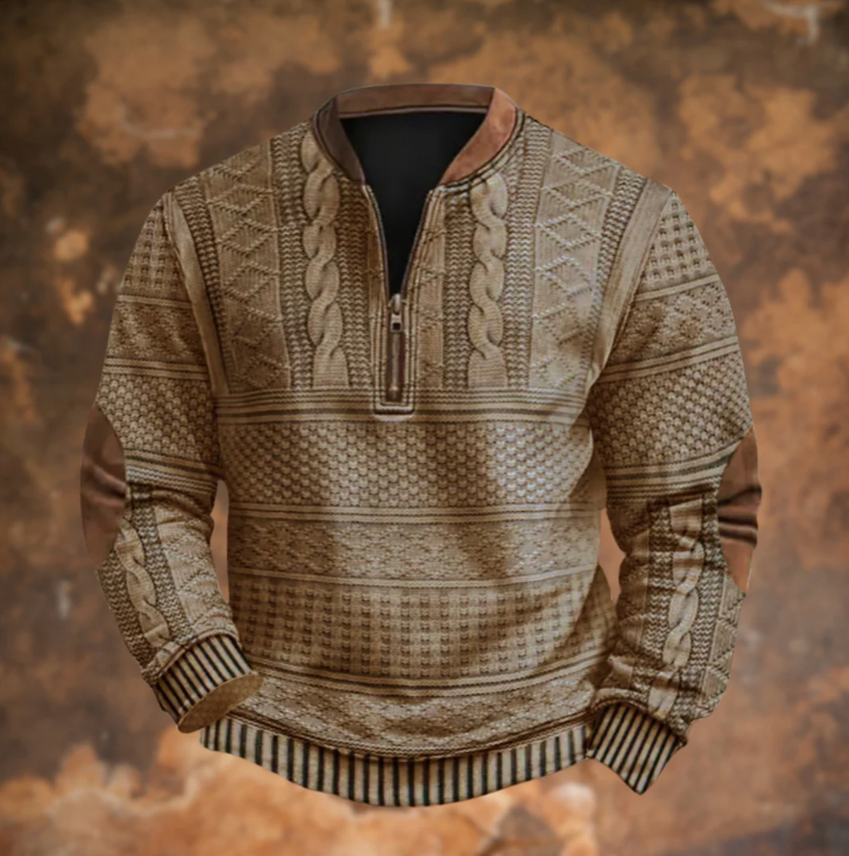 Dimitri | Retro Zip-Up Sweater