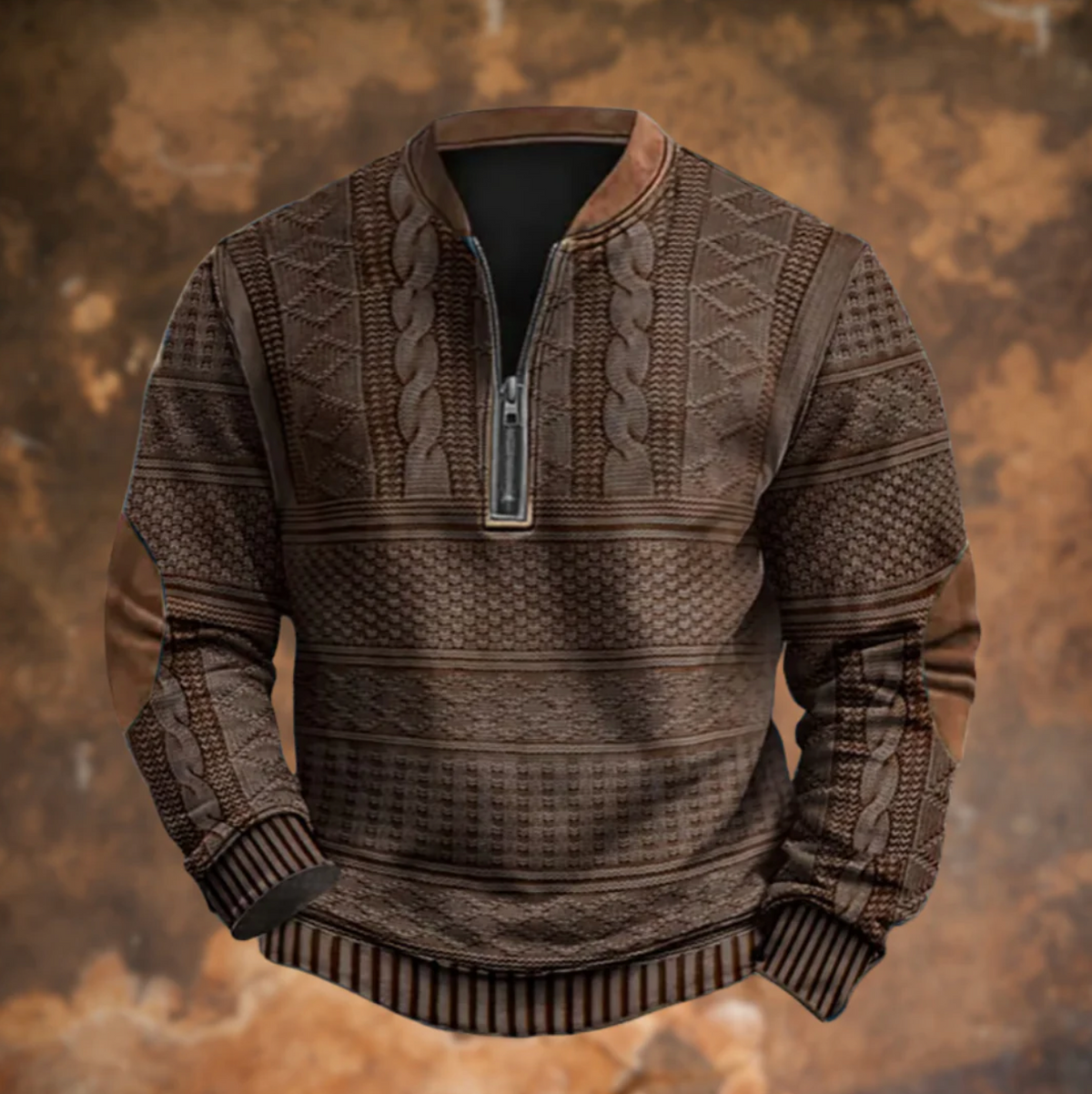 Dimitri | Retro Zip-Up Sweater