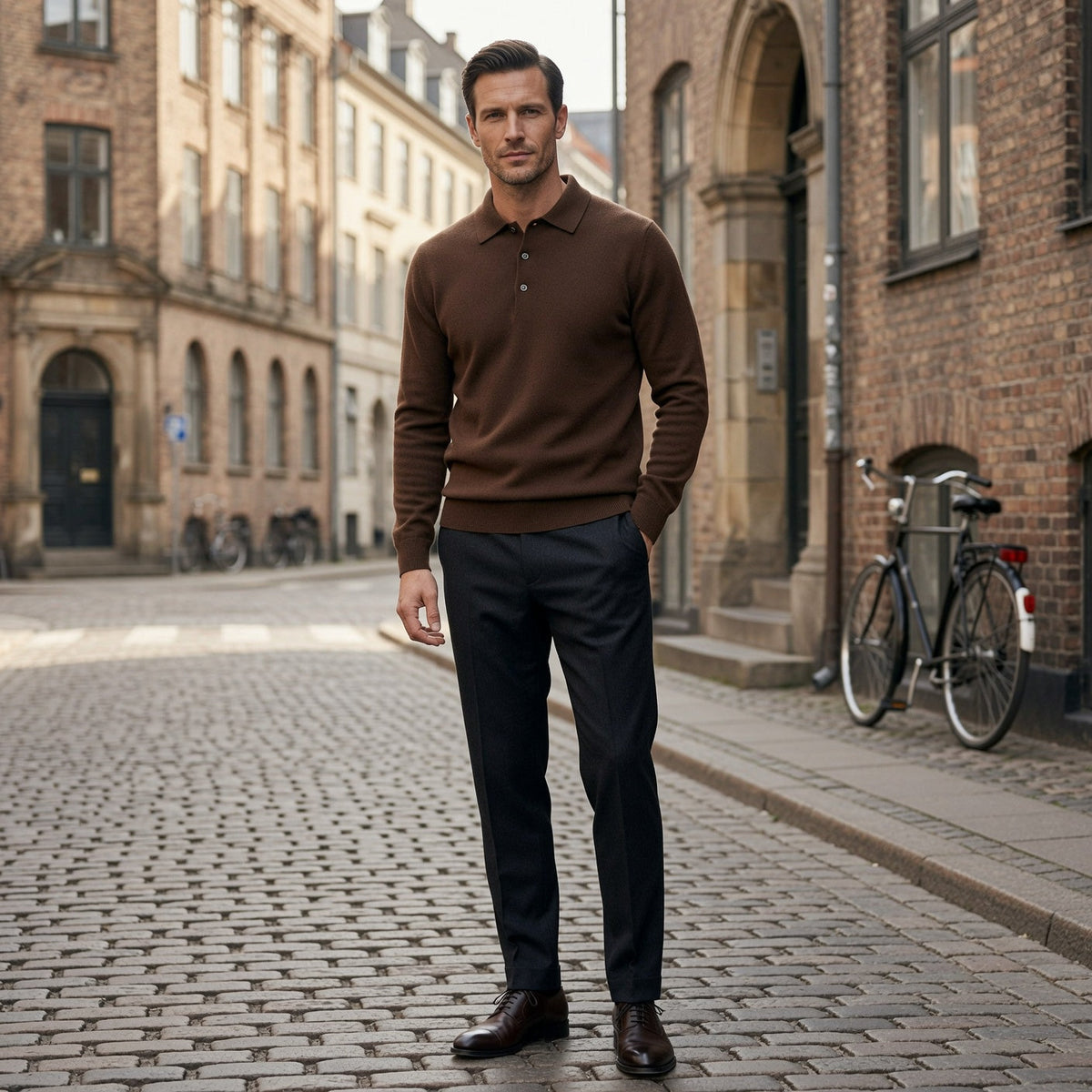 Rick | Premium Cashmere Polo Sweater