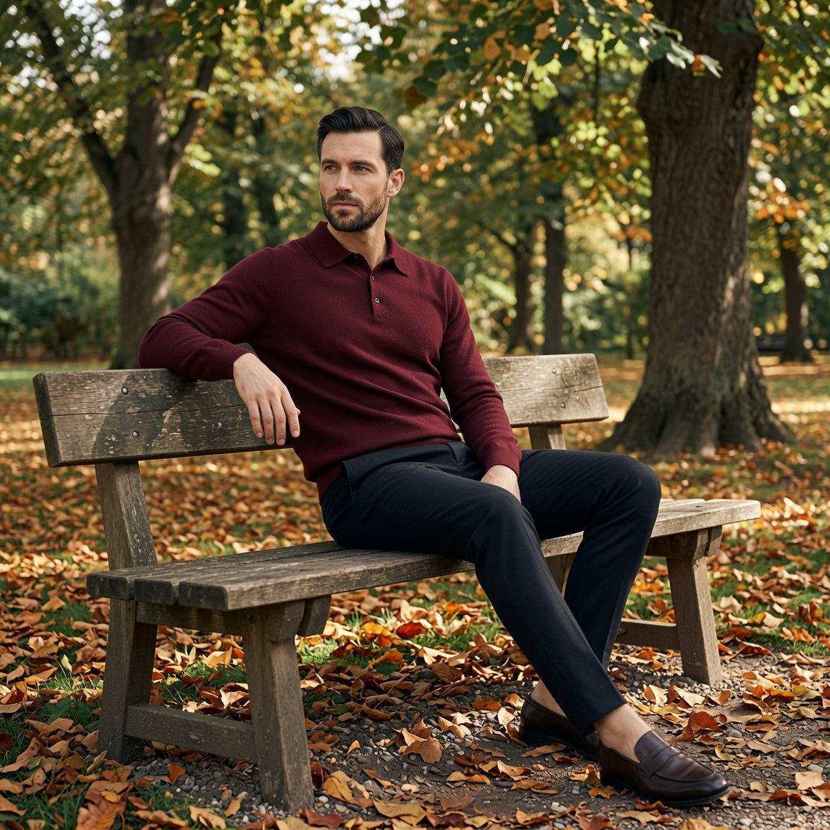 Rick | Premium Cashmere Polo Sweater