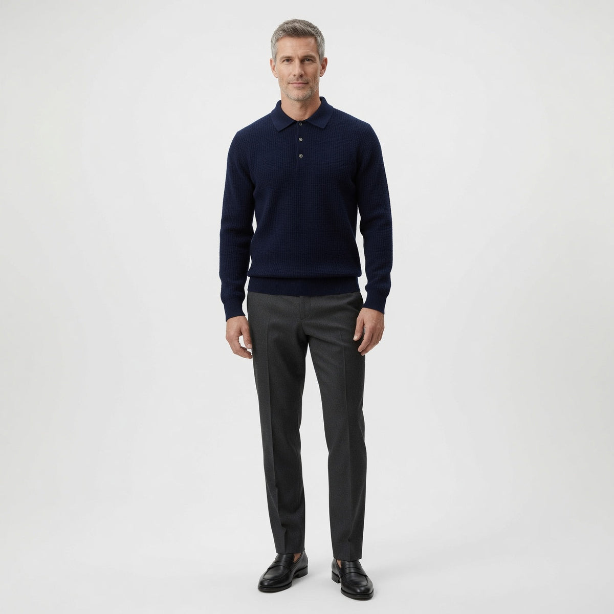 Rick | Premium Cashmere Polo Sweater