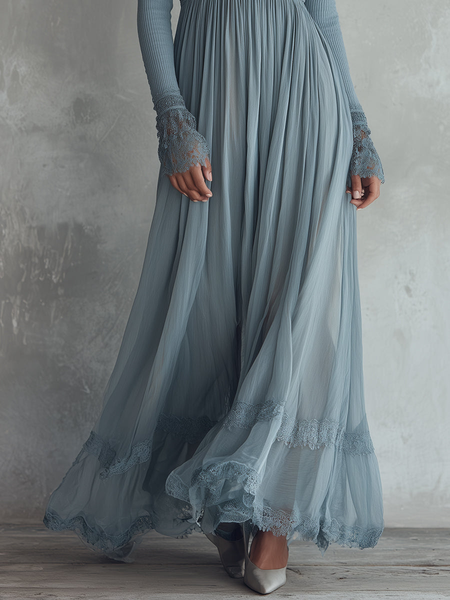 Lana | Bohemian Chiffon Maxi Dress