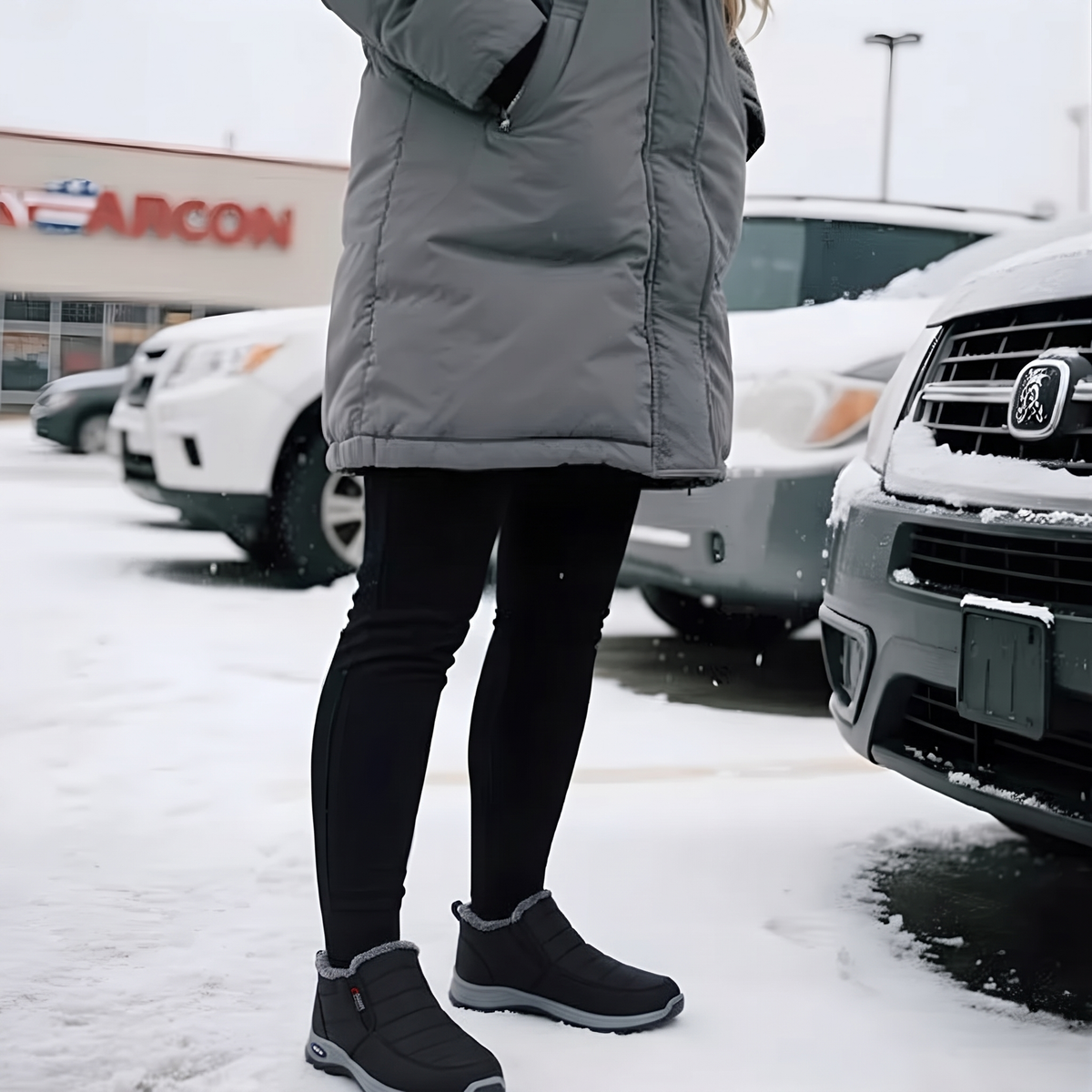 Charlie | Women’s Quilted Slip-On Black Ankle Boots