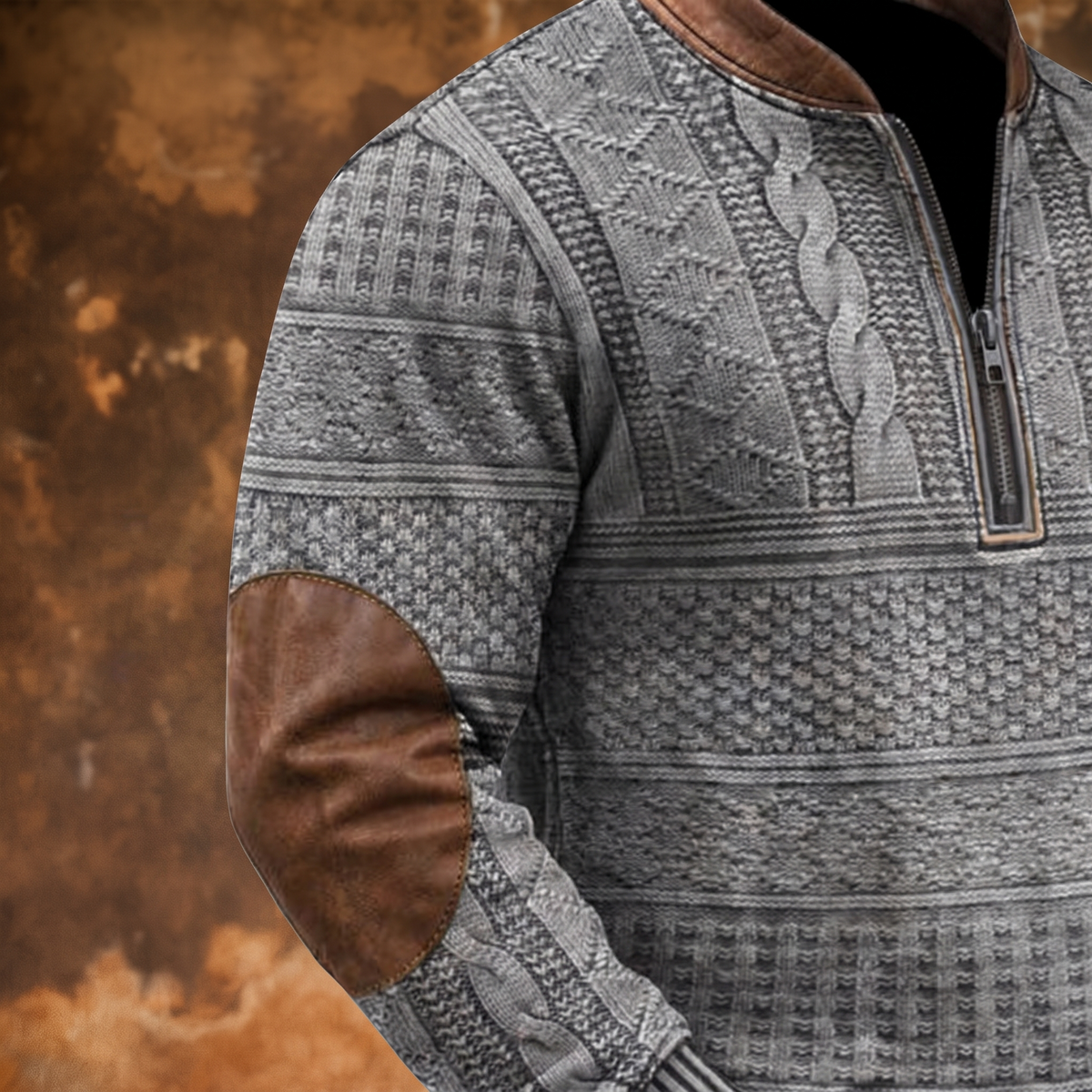 Dimitri | Retro Zip-Up Sweater