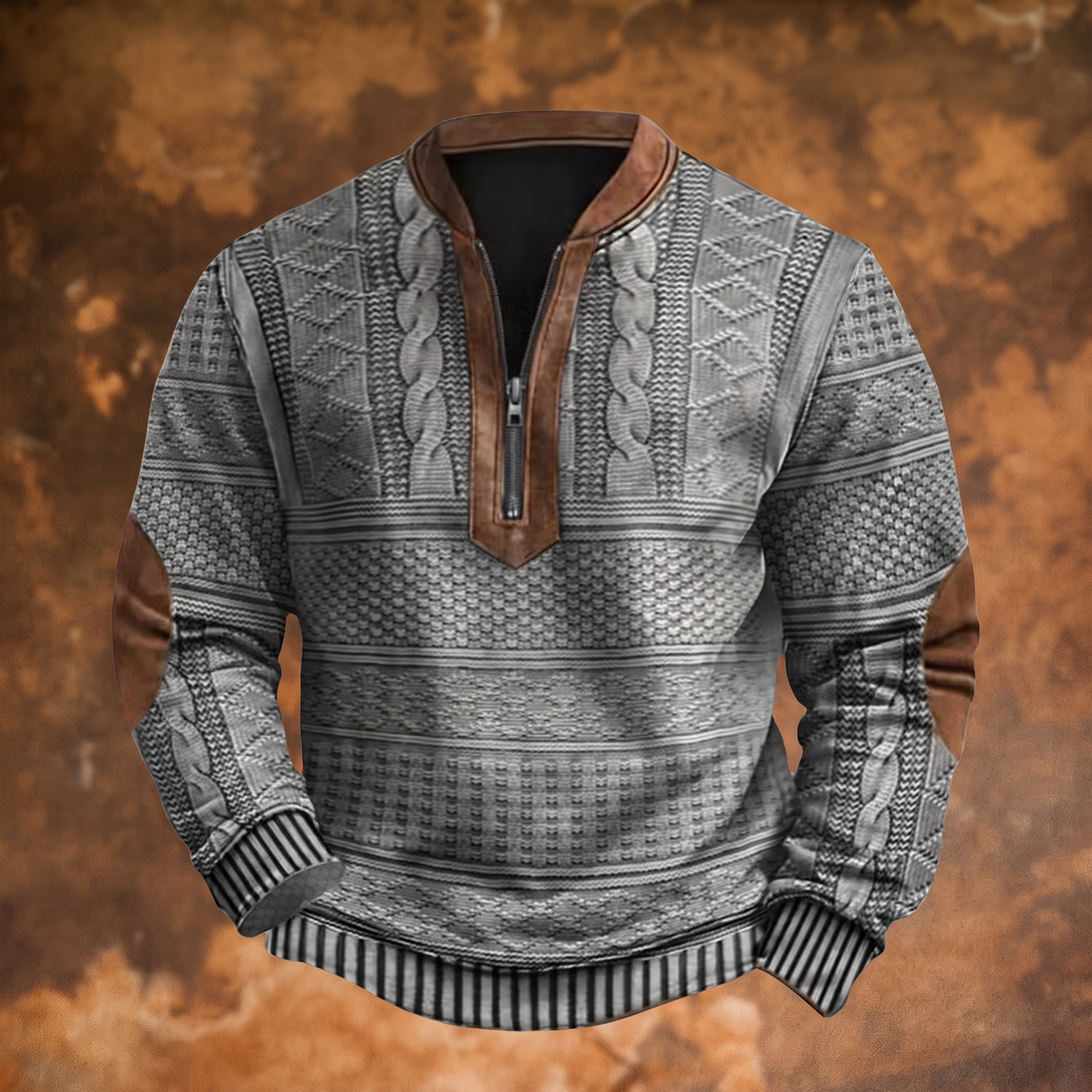 Dimitri | Retro Zip-Up Sweater