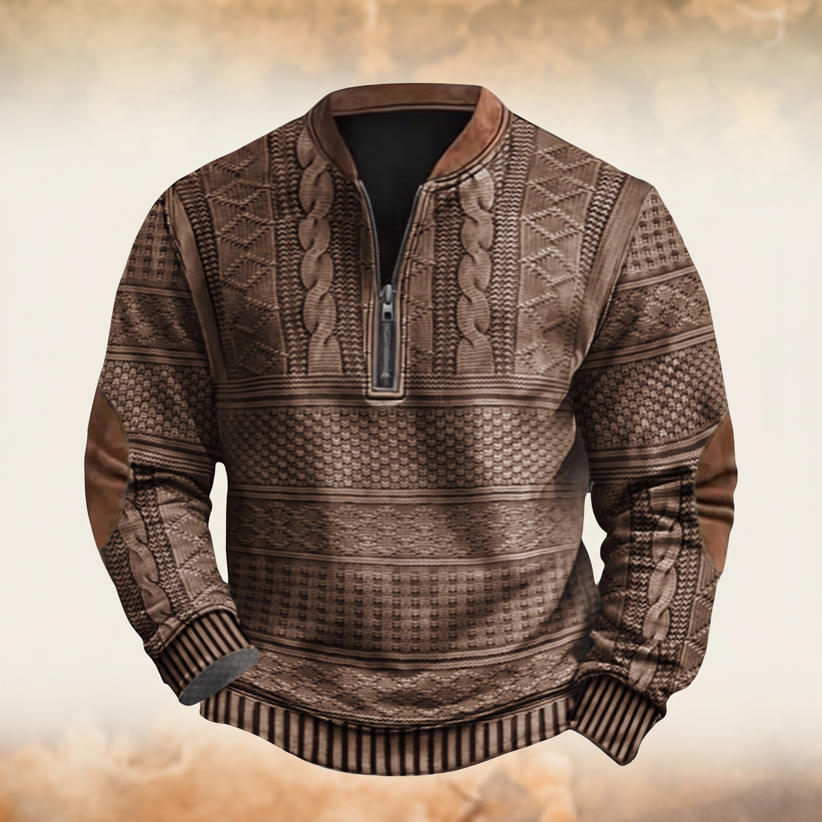 Dimitri | Retro Zip-Up Sweater