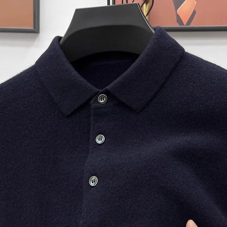 Rick | Premium Cashmere Polo Sweater