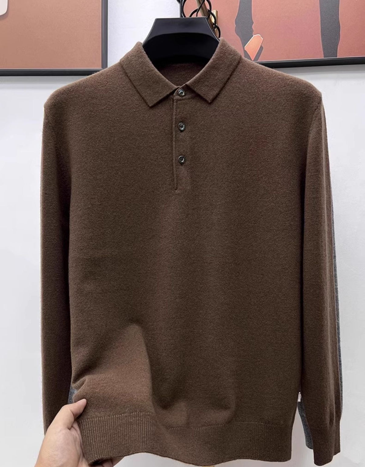 Rick | Premium Cashmere Polo Sweater