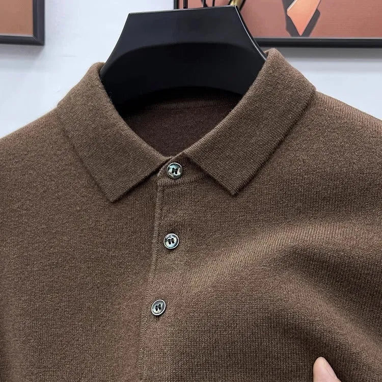 Rick | Premium Cashmere Polo Sweater