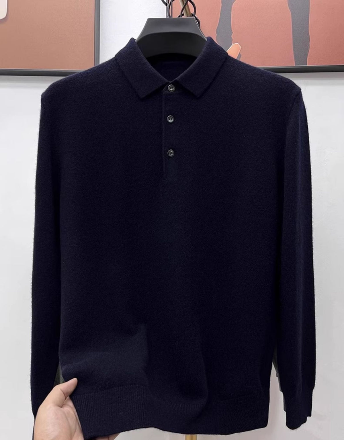 Rick | Premium Cashmere Polo Sweater