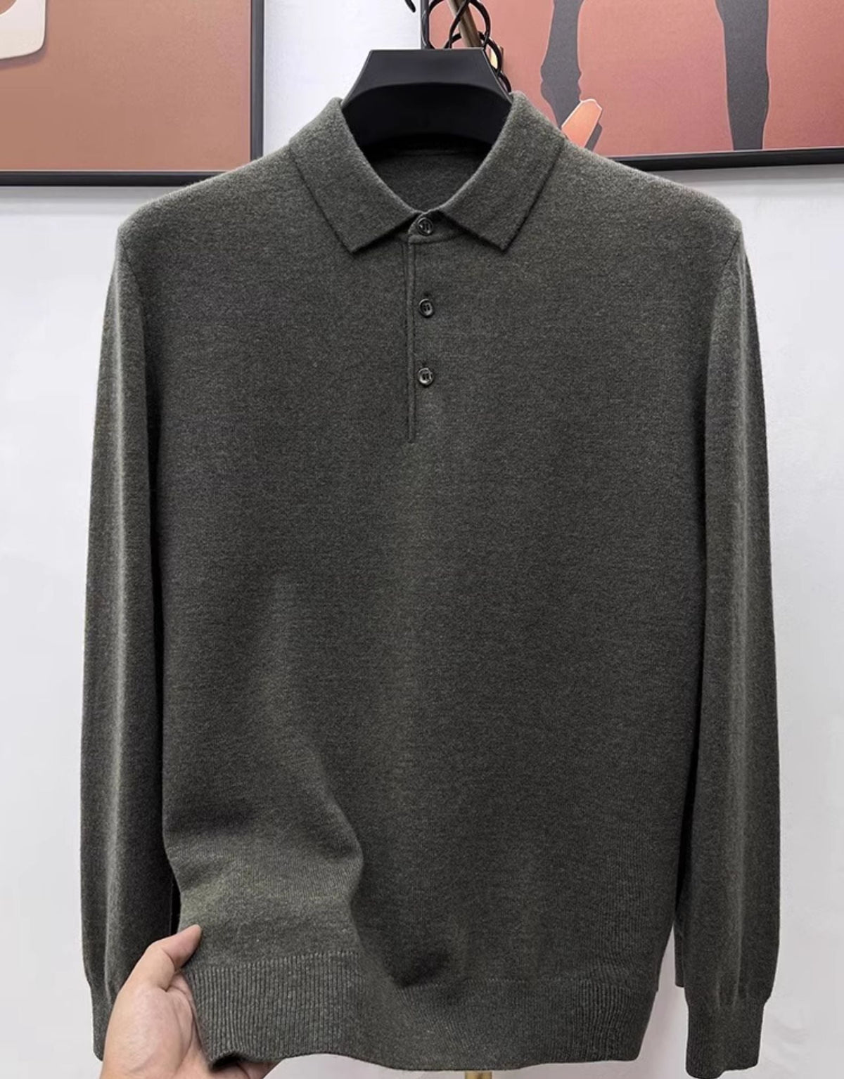 Rick | Premium Cashmere Polo Sweater