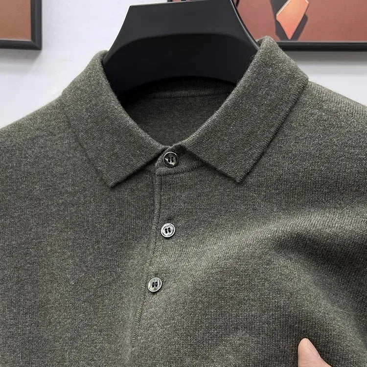 Rick | Premium Cashmere Polo Sweater