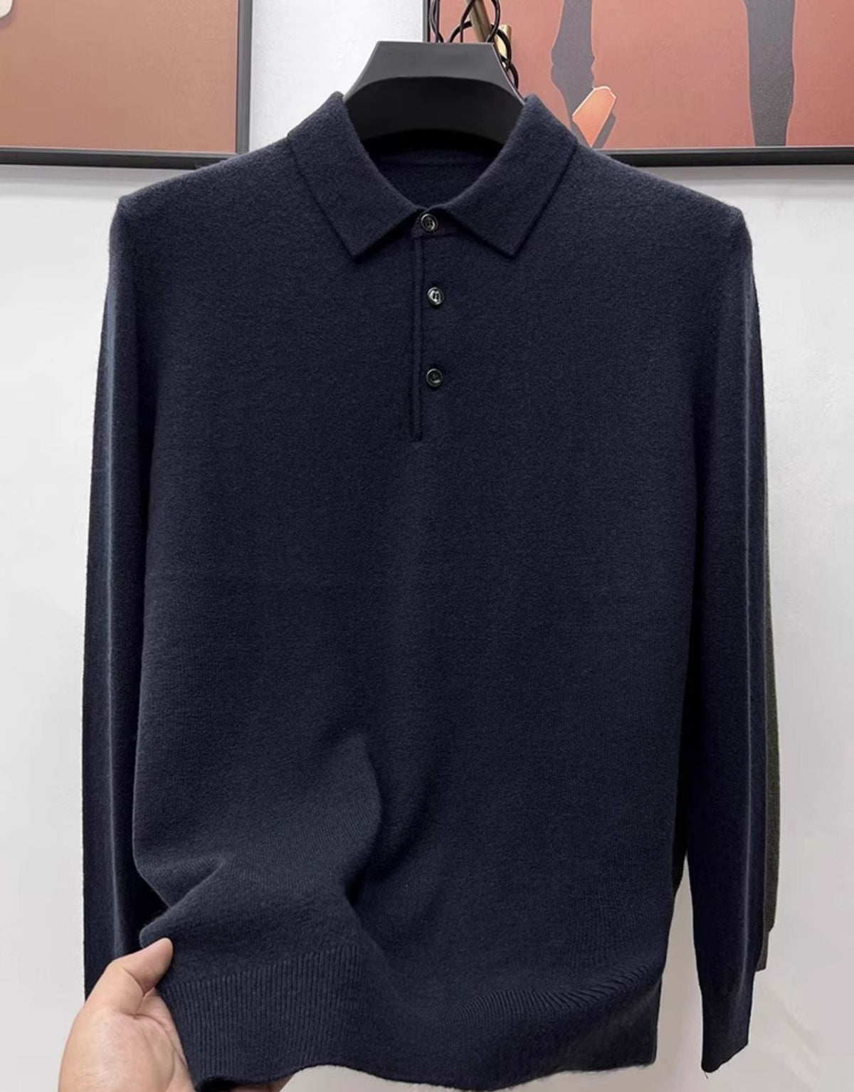 Rick | Premium Cashmere Polo Sweater