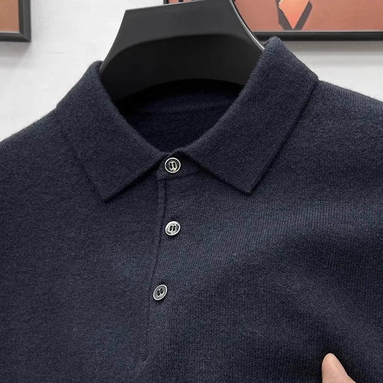 Rick | Premium Cashmere Polo Sweater